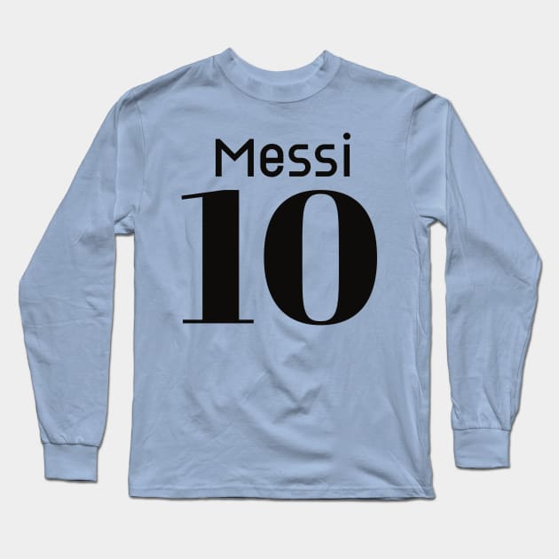 Messi Jersey Messi Long Sleeve T Shirt TeePublic
